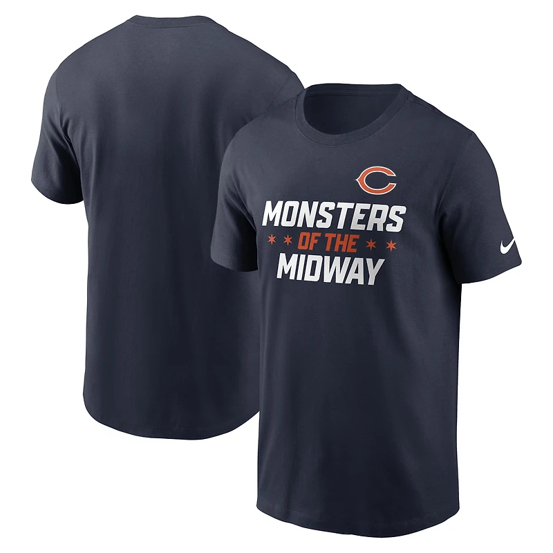 Men's Nike Navy Chicago Bears Local Essential T-Shirt