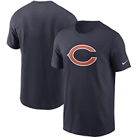 T-shirt Nike bleu marine avec logo principal des Chicago Bears pour hommes