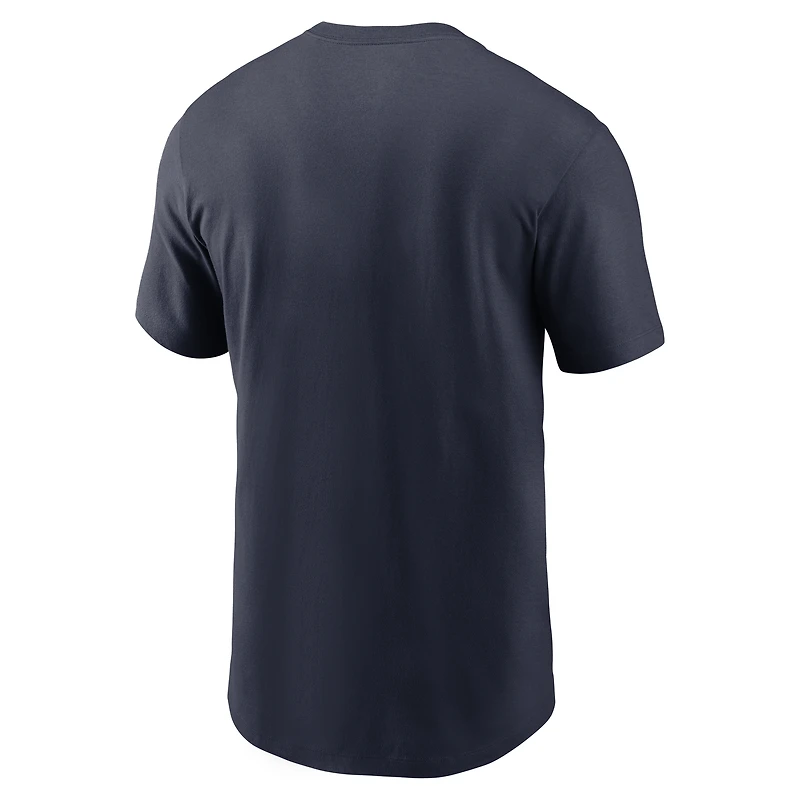 T-shirt essentiel Nike bleu marine Chicago Bears Primetime Logo pour homme
