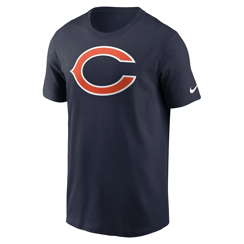 T-shirt essentiel Nike bleu marine Chicago Bears Primetime Logo pour homme