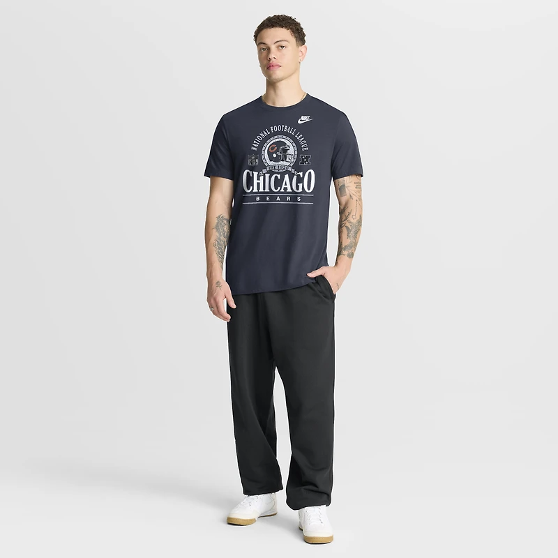 Men's Nike Navy Chicago Bears Rewind Essential T-Shirt