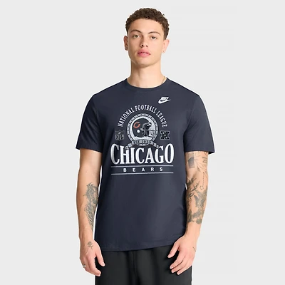 Men's Nike Navy Chicago Bears Rewind Essential T-Shirt