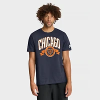 T-shirt Nike bleu marine Chicago Bears Rewind pour homme, coupe classique, manches longues et col rond
