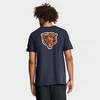 T-shirt Nike bleu marine Chicago Bears Rewind pour homme, coupe classique, manches longues et col rond