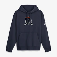 Men's Nike  Navy Chicago Bears Short Pass Rewind Club Fleece Hoodie