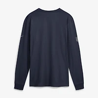 Men's Nike Navy Chicago Bears Sideline Bold Arch Star Dri-FIT Long Sleeve T-Shirt