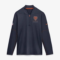 Men's Nike  Navy Chicago Bears Sideline Dri-FIT Half-Zip Pullover