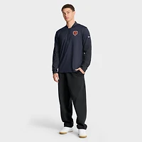 Men's Nike Navy Chicago Bears Sideline Dri-FIT Half-Zip Pullover