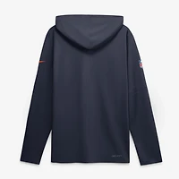 Haut à capuche léger manches longues Nike Dri-FIT pour homme, coloris marine Chicago Bears.