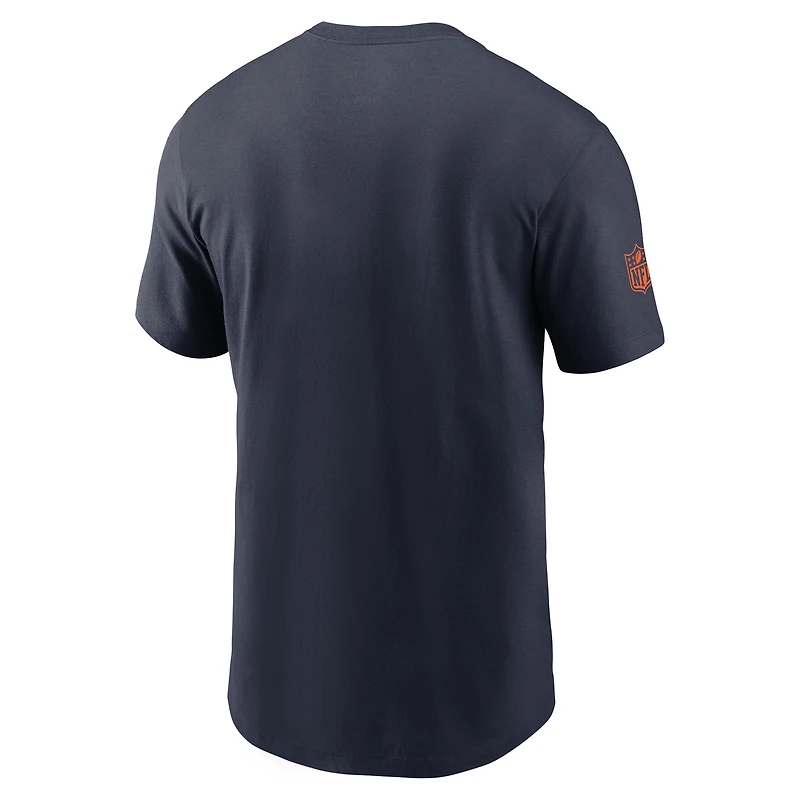 Men's Nike Navy Chicago Bears Sideline Performance T-Shirt