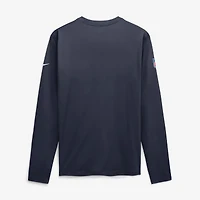 Men's Nike Navy Chicago Bears Sideline Small Logo Legend Dri-FIT Long Sleeve T-Shirt