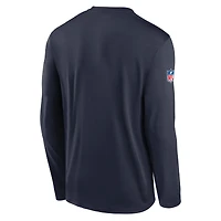 T-shirt à manches longues Nike Legend Dri-FIT bleu marine Chicago Bears pour homme