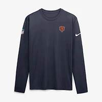 T-shirt à manches longues Nike Legend Dri-FIT bleu marine Chicago Bears pour homme