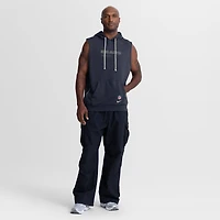 Men's Nike Navy Chicago Bears Sideline Standard Issue Dri-FIT Sleeveless Hoodie