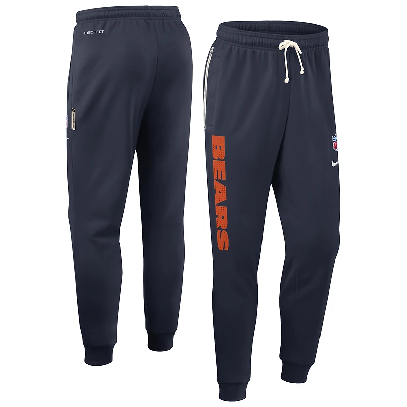 Men's Nike Navy Chicago Bears Sideline Standard Issue Ground Game Dri-FIT Taper Pants