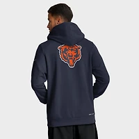 Sweat à capuche Nike bleu marine Chicago Bears Sideline Utility Player Dri-FIT pour homme