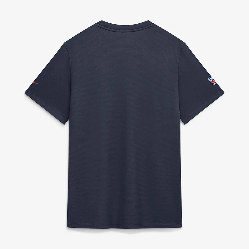Men's Nike  Navy Chicago Bears Sideline UV Dri-FIT Coaches Shirt