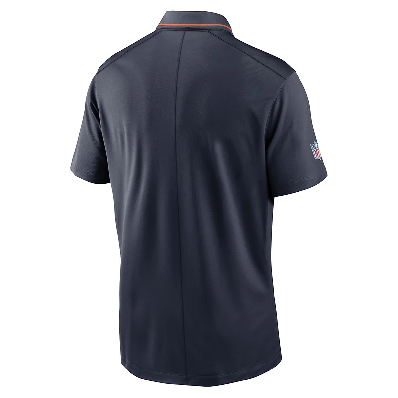 Men's Nike Navy Chicago Bears Sideline Victory Performance Polo