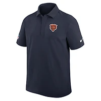 Polo tissé Nike Dri-FIT bleu marine Chicago Bears pour homme