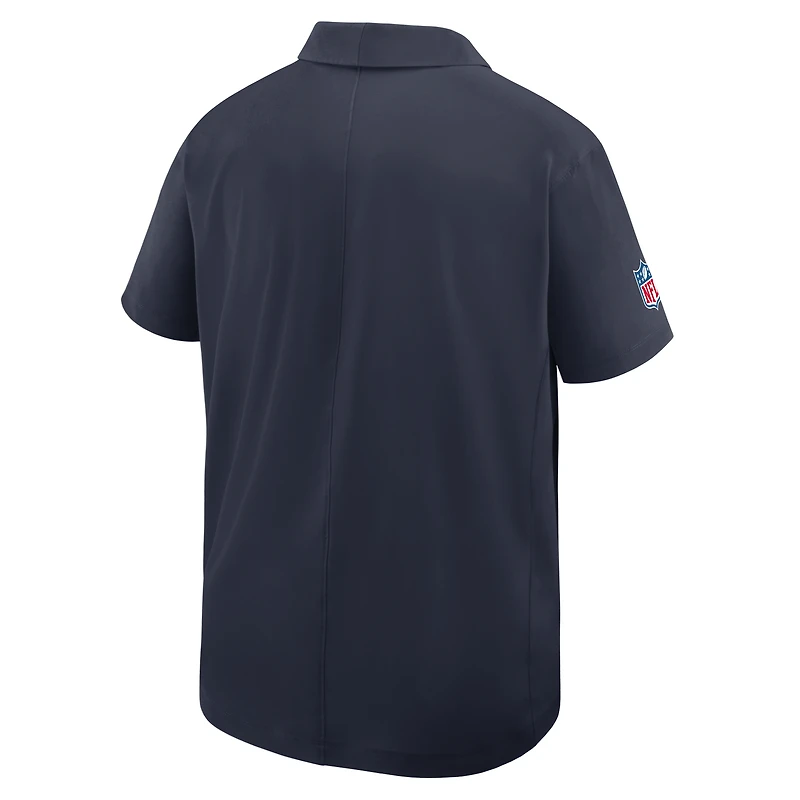 Polo tissé Nike Dri-FIT bleu marine Chicago Bears pour homme