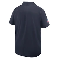 Polo tissé Nike Dri-FIT bleu marine Chicago Bears pour homme