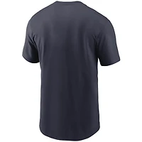 Men's Nike Navy Chicago Bears Team Wordmark T-Shirt