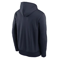 Men's Nike Navy Chicago Bears Toss Sweep Therma Hoodie