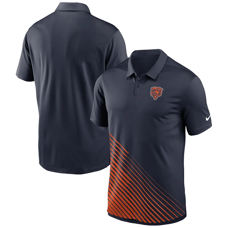 Polo Nike Vapor bleu marine Chicago Bears pour homme