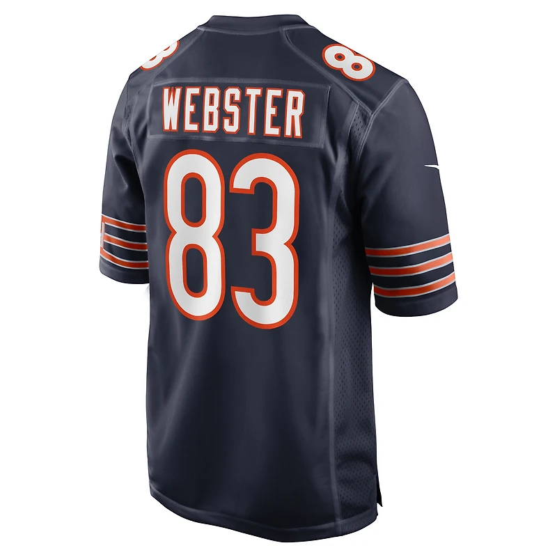 Maillot de match l'équipe Nike Nsimba Webster pour hommes, bleu marine, Chicago Bears
