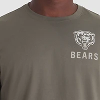 T-shirt Nike olive à manches longues pour homme Chicago Bears 2025 Salute to Service Sideline