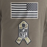T-shirt Nike olive à manches longues pour homme Chicago Bears 2025 Salute to Service Sideline