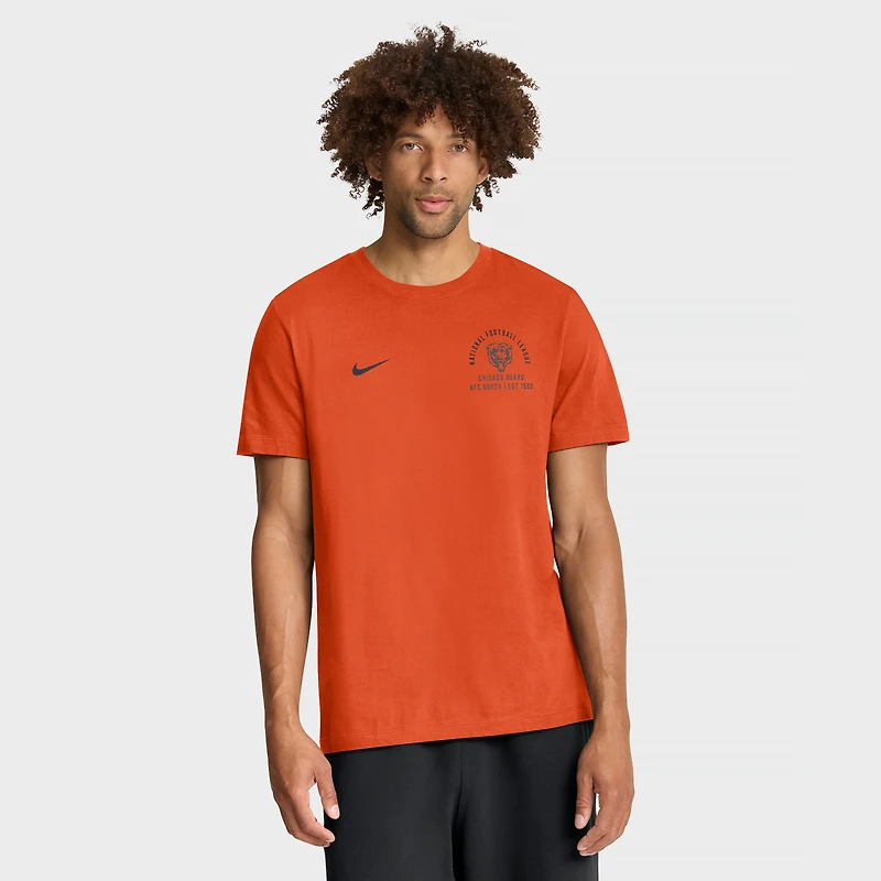 T-shirt essentiel Nike orange Chicago Bears pour homme