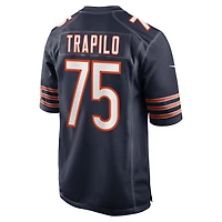 Maillot Nike Ozzy Trapilo bleu marine pour homme des Chicago Bears
