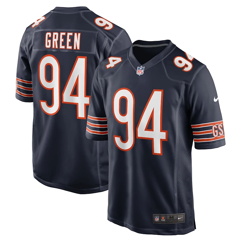 Maillot de match Nike Rasheem pour hommes, vert marine, Chicago Bears