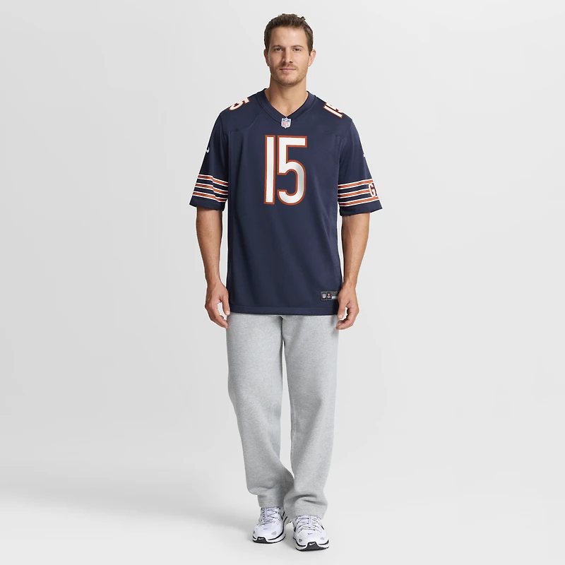 Men's Nike Rome Odunze Navy Chicago Bears  Player Game Jersey