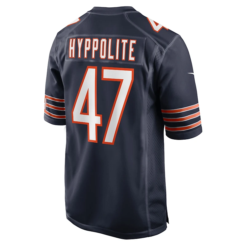 Maillot Nike Ruben Hyppolite II bleu marine pour homme des Chicago Bears