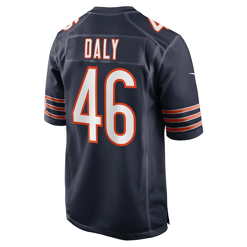 Men's Nike Scott Daly  Navy Chicago Bears Team Game Jersey