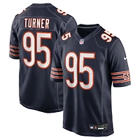 Maillot Nike Shemar Turner bleu marine pour homme des Chicago Bears