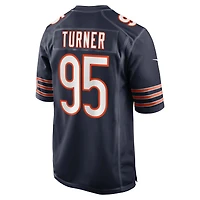 Maillot Nike Shemar Turner bleu marine pour homme des Chicago Bears