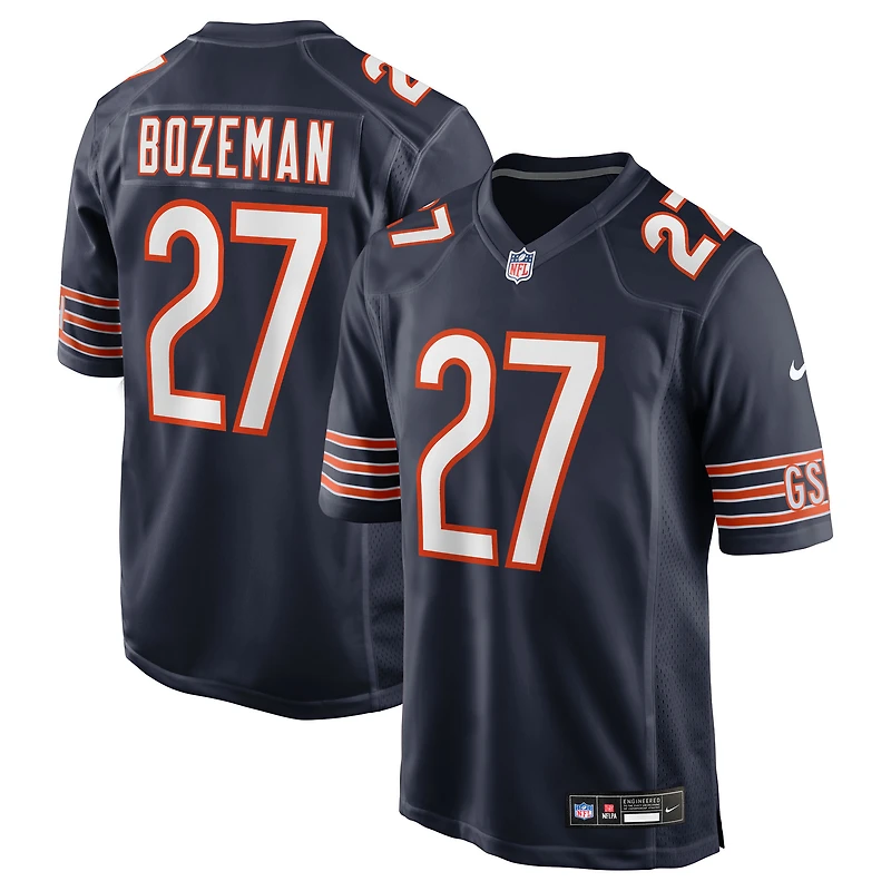 Maillot Nike Swayze Bozeman bleu marine pour homme des Chicago Bears