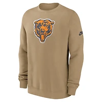 Sweat-shirt Nike Tan Chicago Bears Swing Pass Rewind Club pour homme