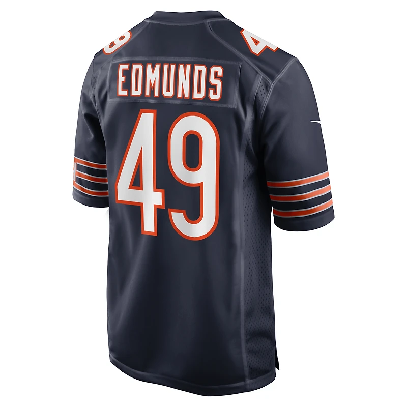 Maillot de joueur des Chicago Bears Nike Tremaine Edmunds pour homme, bleu marine