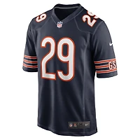Maillot de match Nike Tyrique Stevenson bleu marine pour homme des Chicago Bears