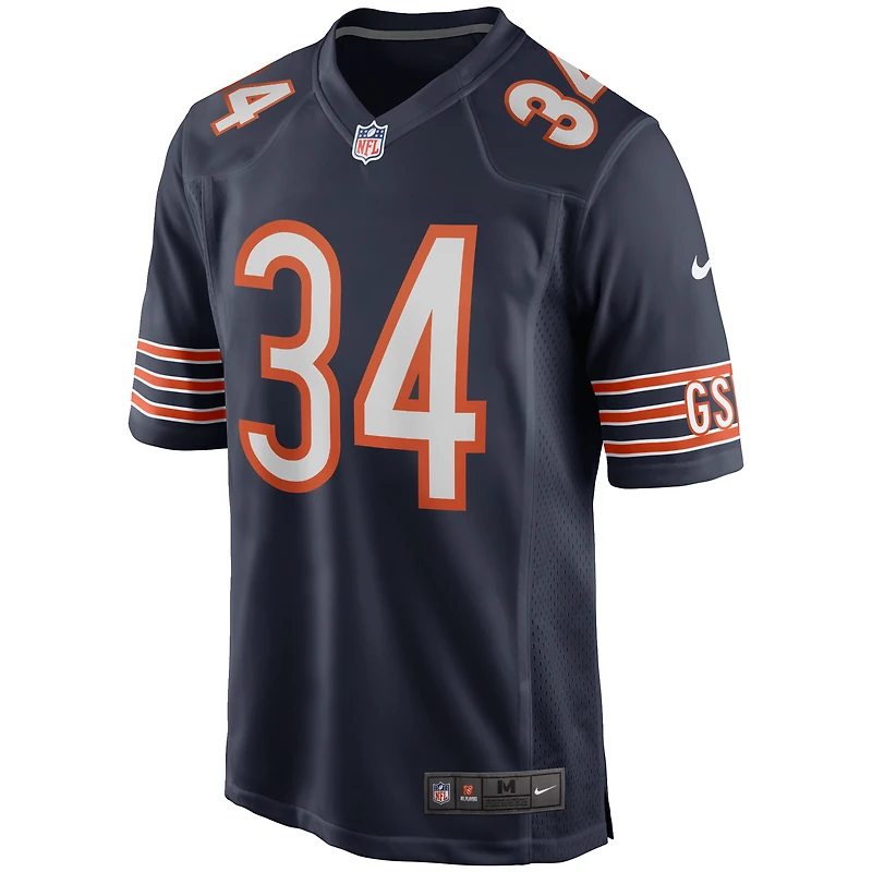 Maillot de joueur retraité Nike Walter Payton pour hommes, bleu marine, Chicago Bears Game