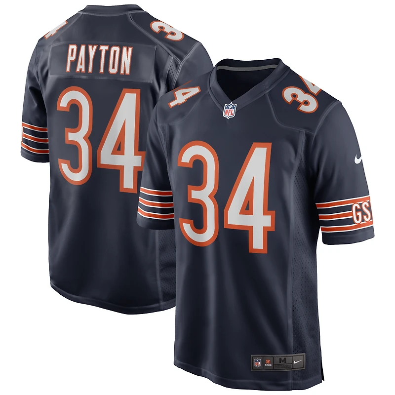 Maillot de joueur retraité Nike Walter Payton pour hommes, bleu marine, Chicago Bears Game