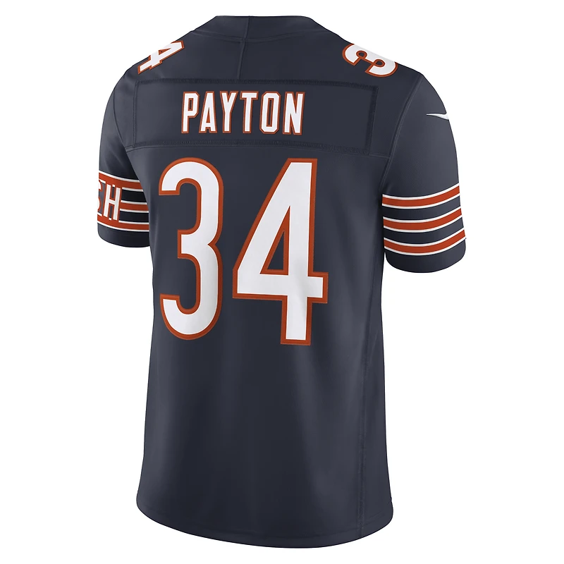 Men's Nike Walter Payton Navy Chicago Bears Vapor F.U.S.E. Stitched Retired Limited Jersey