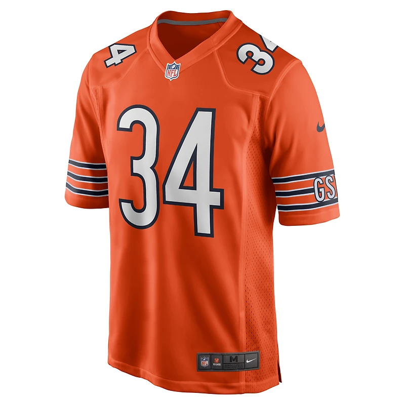 Maillot de joueur retraité Nike Walter Payton orange des Chicago Bears pour homme