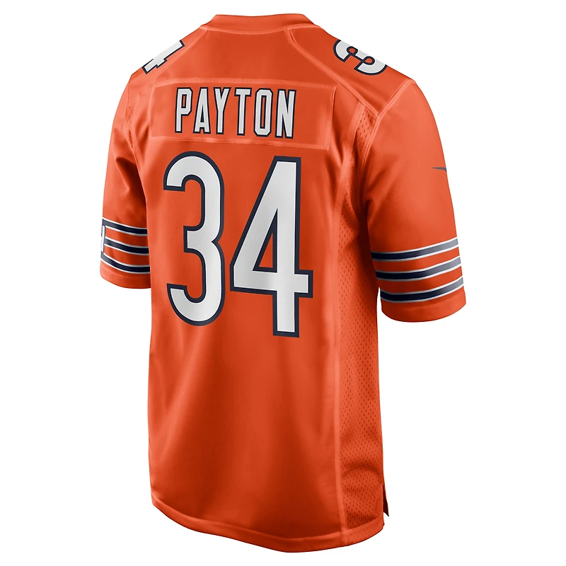 Maillot de joueur retraité Nike Walter Payton orange des Chicago Bears pour homme