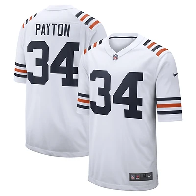 Maillot Nike Walter Payton blanc pour homme, joueur retraité des Chicago Bears, match alternatif