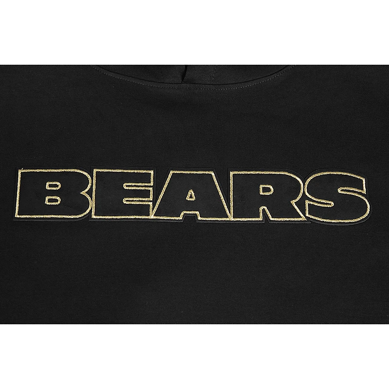 Men's Pro Standard Black Chicago Bears Classic Chenille Pullover Hoodie